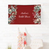 Winter Bloemstuk Rood Witte Roos Bruidsdouche Spandoek (Insitu)