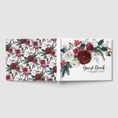 Winter Bloom Floral Vrijgezellenfeest Gastenboek (Volledig)