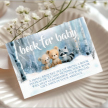 Winter Blue Baby Shower Boekverzoek