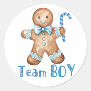 Winter Blue Cookie Team Boy Sticker