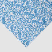 Winter Blue Damask Tissuepapier (Detail)