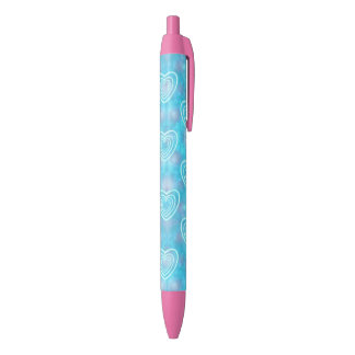 Winter Blue Hearts Blauwe Inkt Pen