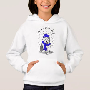 Winter Blue Old English Sheepdog Dog (grijs 1) Cut