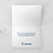 Winter Blue 'Tis the Season Folt Carte de voeux (Intérieur)