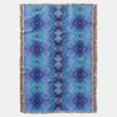 winter blue tone Throw Blanket Deken (Voorkant Verticaal)