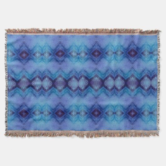 winter blue tone Throw Blanket Deken (Voorkant)
