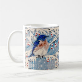 Winter Bluebird Koffiemok