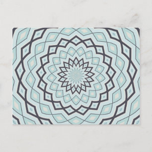 Winter Blues Kaleidoscope Briefkaart