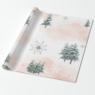 Winter Blush Baby shower Wrapping Paper Cadeaupapier