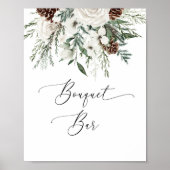 Winter Boeket Bar bruiloft Poster (Voorkant)