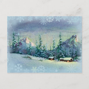 WINTER BOERDERIJ door SHARON SHARPE Briefkaart