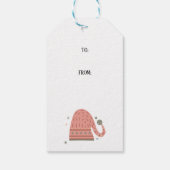 Winter Boho Kerstmis Magic Kerstmis Cadeaulabel (Achterkant)