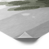 Winter Boho Woodland Baby Shower Poster Sign (Coin)