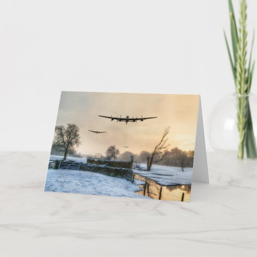 Winter Bombers Feestdagen Kaart (Voorkant)