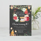 Winter Bonfire Birthday | Hete chocolade en S-more (Staand voorkant)