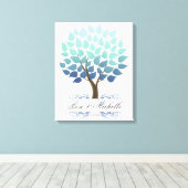 Winter Boom -50 Handtekening Canvas Gastboek Afdruk (Insitu (Houten vloer))