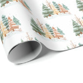 Winter Boom achtergrond Cadeaupapier (Rol Hoek)