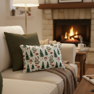 Winter Bos Dieren Sierkussen Accent Kussen