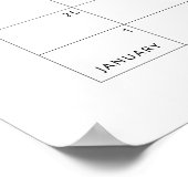 Winter bos herten gouden folie raden de vervaldatu poster (Hoek)