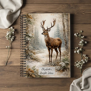 Winter Bos Herten Notitieboek
