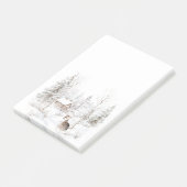 Winter bos herten  post-it® notes (Schuin)