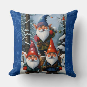 Winter Bos Kabouters Kussen