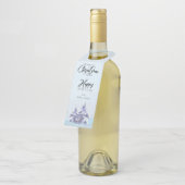 Winter Bos Kerstfles Hanger Label 🎁 (Schuin)