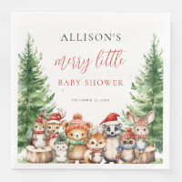 Winter Bos Merry Little Kerst Baby Shower