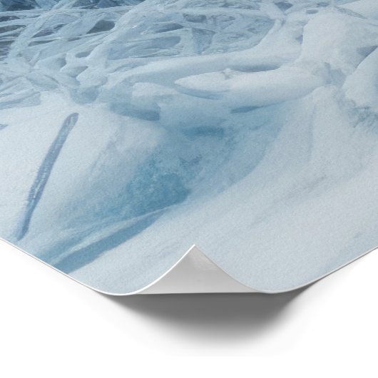 Winter Bos Serene Landschap Surreal Poster (Hoek)