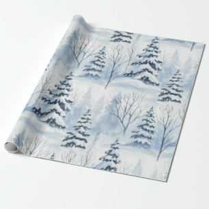 Winter Bos Sereniteit – Besneeuwd Bosland Cadeaupapier