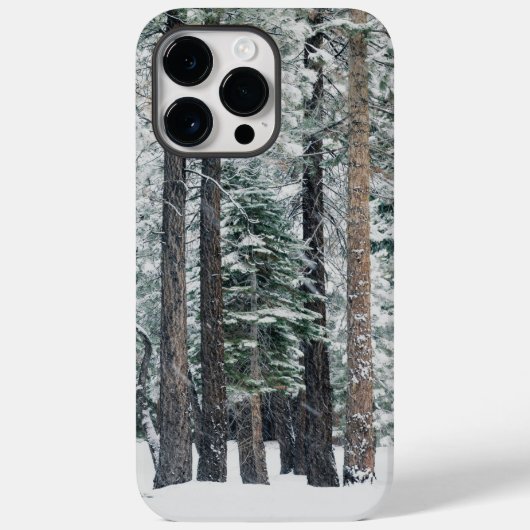 Winter Bos Sneeuw Bomen Case-Mate iPhone Case (Achterkant)