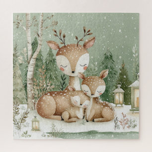 Winter Boseland Herten Legpuzzel