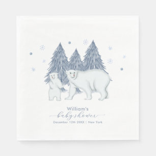 Winter Bosland Bos Beer Baby Shower Servet