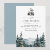 Winter Bosland | Bos Uitnodigingen (Voorkant / Achterkant)