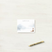 Winter Boslandschap Vos Post-it® Notes (Op bureau)
