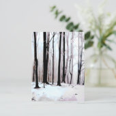 Winter bossen briefkaart (Staand voorkant)