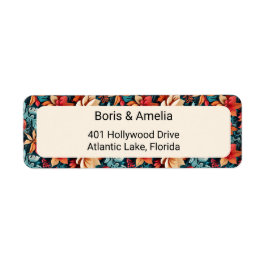 Winter Botanical Foliage Etiket