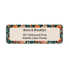 Winter Botanical Foliage Etiket