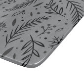 Winter Botanical Glass Cutting Board – Grey Snijplank (Hoek)
