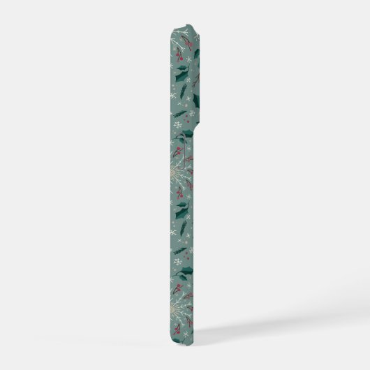 Winter Botanical Snowflake IPhone Case (Côté droit)