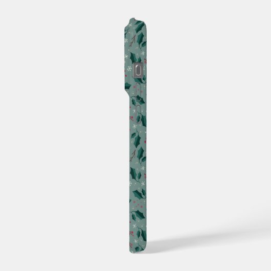 Winter Botanical Snowflake IPhone Case (Côté gauche)