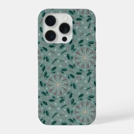 Winter Botanical Snowflake IPhone Case 15 Pro Hoesje