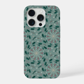 Winter Botanical Snowflake IPhone Case 15 Pro Hoesje