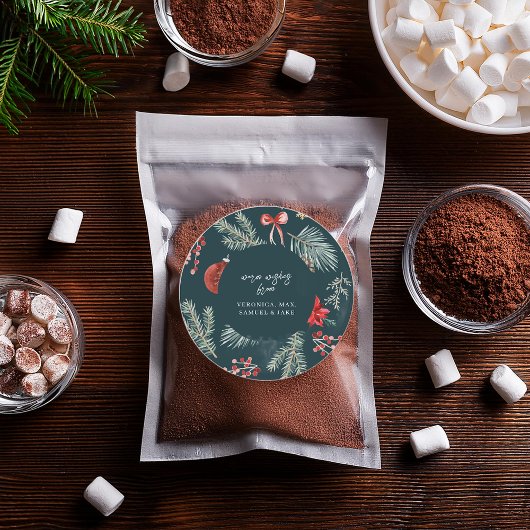 Winter Botanicals | Christmas Gift Sticker