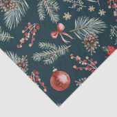 Winter Botanicals Coquette Bow | Christmas Tissuepapier (Detail)