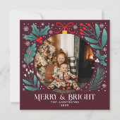 Winter Botanicals Ornament Kerstkaart (Voorkant)