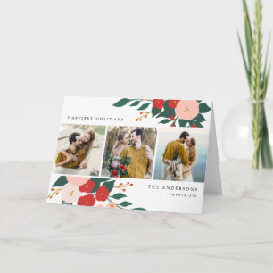 Winter Botanicals   Vouwbare Kerstkaart Feestdagen Kaart