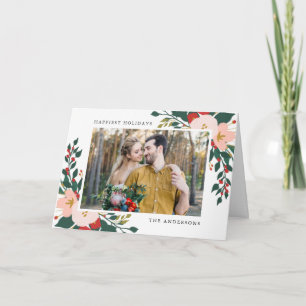 Winter Botanicals   Vouwbare Kerstkaart Feestdagen Kaart