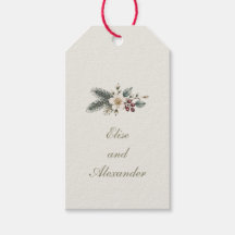 Winter Botanische Aquarel Bloemige Bruiloft