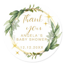 Winter Botanische Dank Je Wel Baby Shower